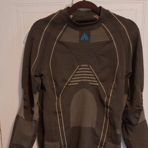 Men's Thermal Base Layer Top and Bottom - Dark Tan